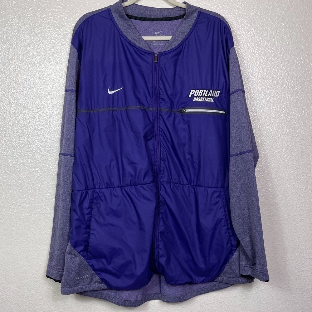 NIKE Dri-Fit Blue Purple Embroidered Portland Basketball Windbreaker Women's 3X